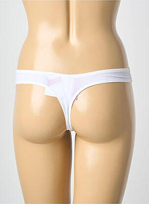 Tanga tissage satiné blanc PRIMADONNA femme