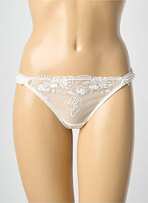 Tanga stretch blanc MILLESIA femme