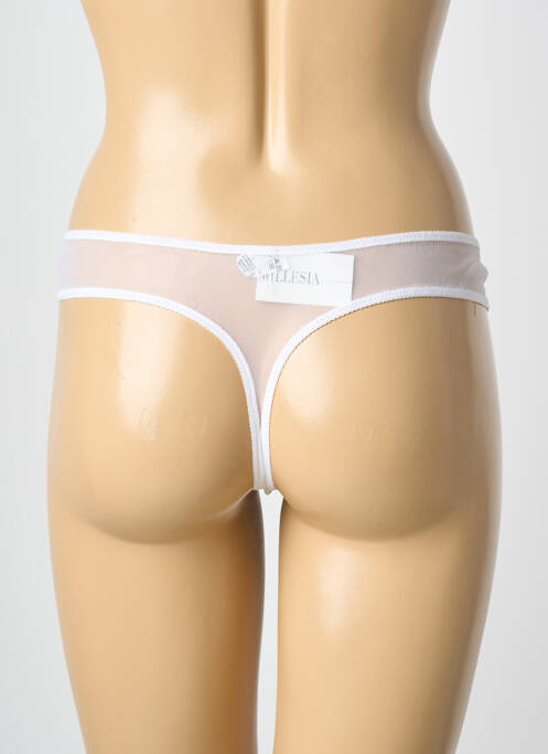Tanga stretch blanc MILLESIA femme