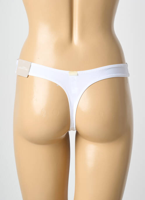 Tanga micro fibres blanc MARIE JO femme