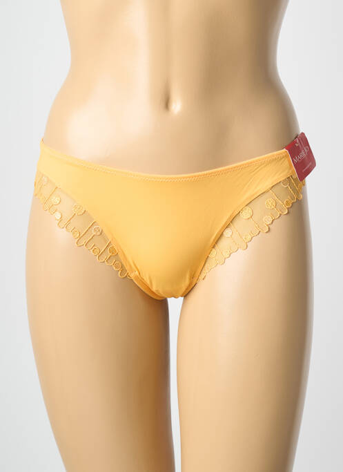 Tanga micro fibres orange MARIE JO femme