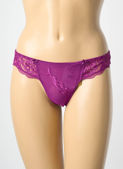 String stretch violet CHANTELLE femme