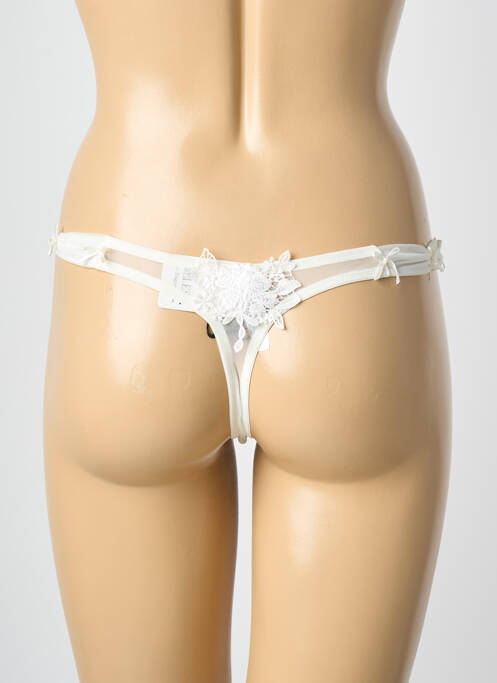Tanga stretch blanc MILLESIA femme