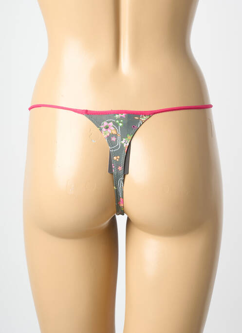 String tissage satiné vert CHIPIE femme