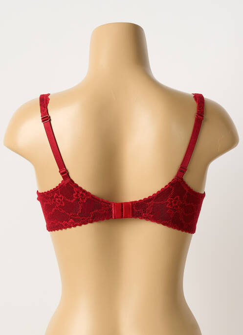 Soutien-gorge effet matière satinée haut soutien-gorge emboitant rouge ROSA FAIA femme
