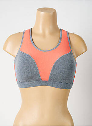 Soutien-gorge sans armature haut soutien-gorge nageur gris LIZ femme