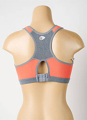 Soutien-gorge sans armature haut soutien-gorge nageur gris LIZ femme