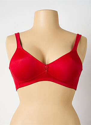 Soutien-gorge sans armature haut soutien-gorge emboitant rouge ROSA FAIA femme