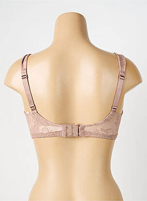 Soutien-gorge effet matière satinée haut soutien-gorge emboitant marron ROSA FAIA femme