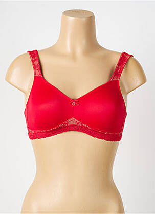Soutien-gorge effet matière satinée haut soutien-gorge emboitant rouge ROSA FAIA femme