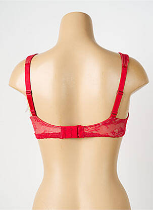 Soutien-gorge effet matière satinée haut soutien-gorge emboitant rouge ROSA FAIA femme