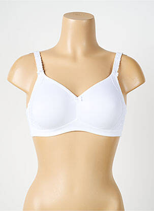 Soutien-gorge effet matière satinée haut soutien-gorge emboitant blanc ROSA FAIA femme