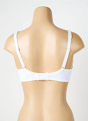 Soutien-gorge effet matière satinée haut soutien-gorge emboitant blanc ROSA FAIA femme