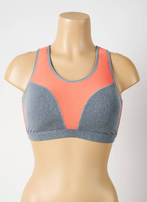 Soutien-gorge sans armature haut soutien-gorge nageur gris LIZ femme