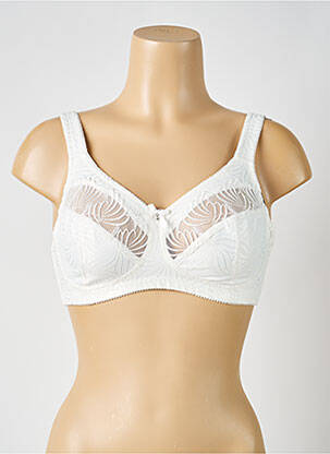 Soutien-gorge sans armature haut soutien-gorge emboitant blanc PIEGE femme