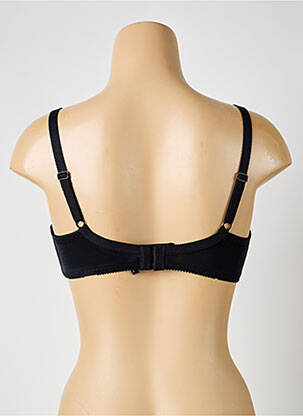 Soutien-gorge effet matière satinée haut soutien-gorge emboitant noir PIEGE femme
