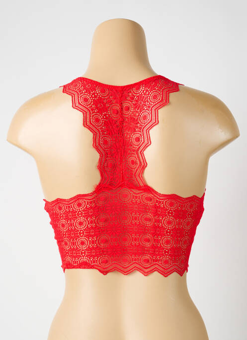 Soutien-gorge sans armature haut soutien-gorge moulé rouge PASSIONATA femme