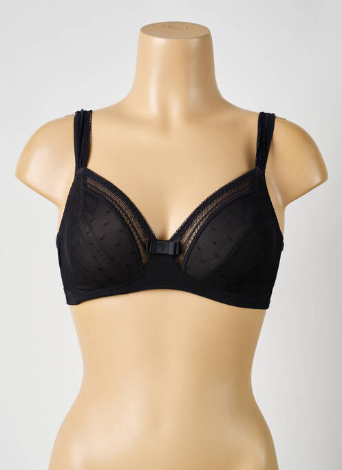 Soutien-gorge sans armature haut triangles noir ROSA FAIA femme