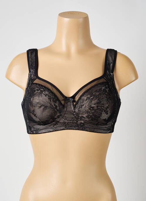 Soutien-gorge sans armature haut soutien-gorge emboitant noir PIEGE femme