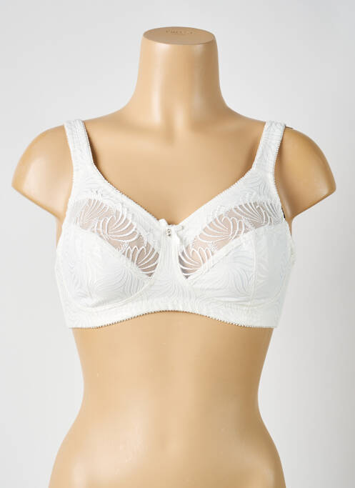 Soutien-gorge sans armature haut soutien-gorge emboitant blanc PIEGE femme