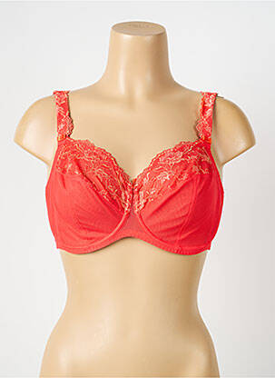 Soutien-gorge légère et transparente haut soutien-gorge emboitant orange ROSA FAIA femme