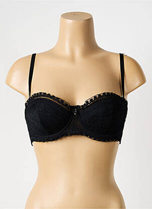 Soutien-gorge avec armature haut bandeau noir MILLESIA femme