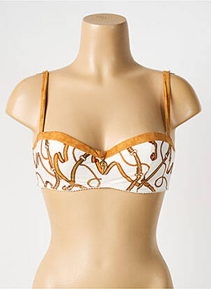 Soutien-gorge bretelles élastiquées ajustables haut bandeau blanc MILLESIA femme