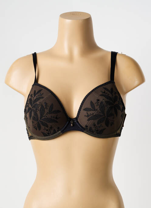 Soutien-gorge broderie haut soutien-gorge moulé marron MARIE JO femme