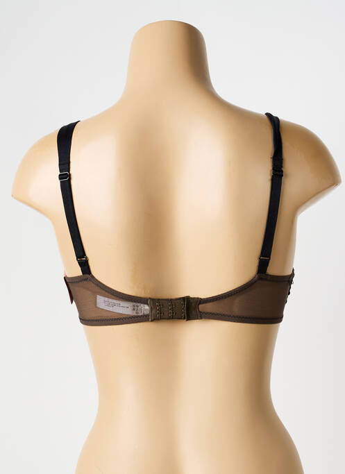 Soutien-gorge broderie haut soutien-gorge moulé marron MARIE JO femme