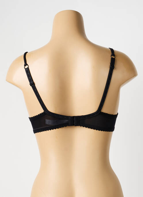 Soutien-gorge tissage dentelle haut soutien-gorge moulé noir PIEGE femme