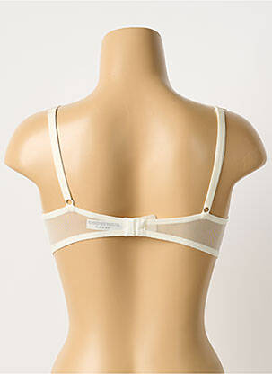Soutien-gorge broderie haut soutien-gorge moulé beige MILLESIA femme