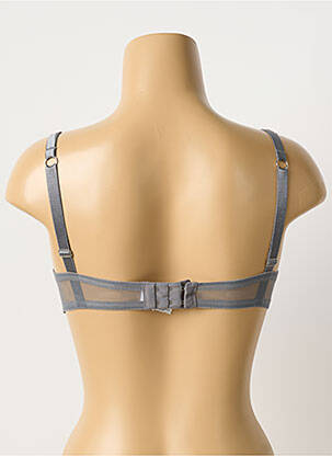 Soutien-gorge effet matière satinée haut soutien-gorge push-up gris MILLESIA femme
