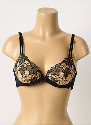 Soutien-gorge broderie haut soutien-gorge moulé noir MILLESIA femme