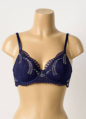 Soutien-gorge broderie haut soutien-gorge emboitant violet MILLESIA femme