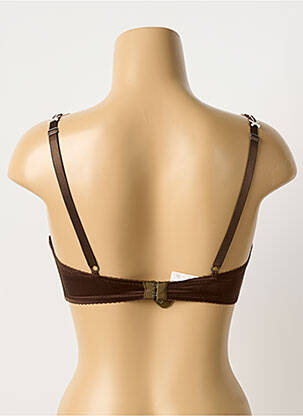 Soutien-gorge sans armature haut soutien-gorge moulé marron MILLESIA femme