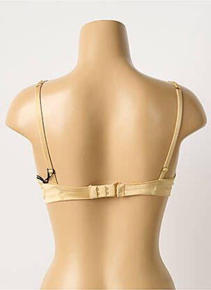 Soutien-gorge effet matière satinée haut soutien-gorge emboitant or MILLESIA femme
