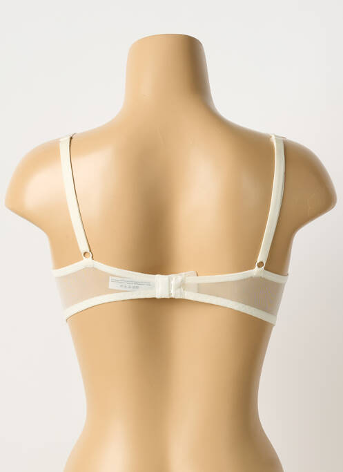 Soutien-gorge broderie haut soutien-gorge moulé beige MILLESIA femme