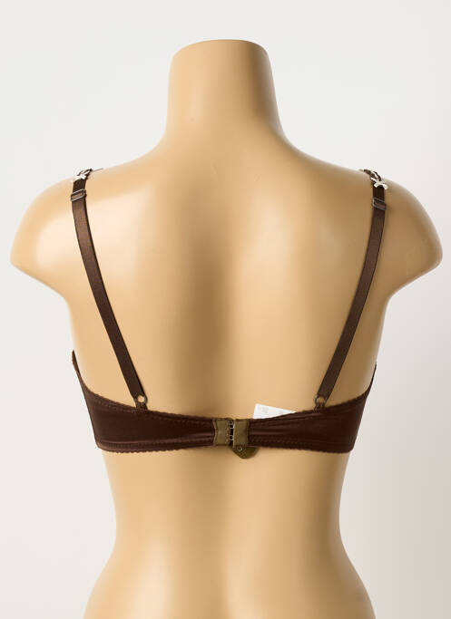 Soutien-gorge sans armature haut soutien-gorge moulé marron MILLESIA femme