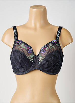 Soutien-gorge broderie haut soutien-gorge emboitant gris PRIMADONNA femme