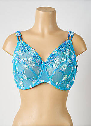 Soutien-gorge broderie haut soutien-gorge emboitant bleu PRIMADONNA femme