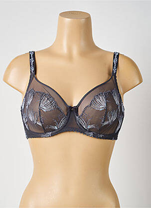 Soutien-gorge broderie haut soutien-gorge emboitant gris PRIMADONNA femme