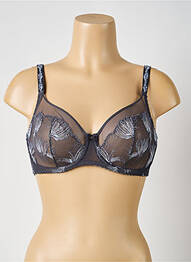 Soutien-gorge broderie haut soutien-gorge emboitant gris PRIMADONNA femme