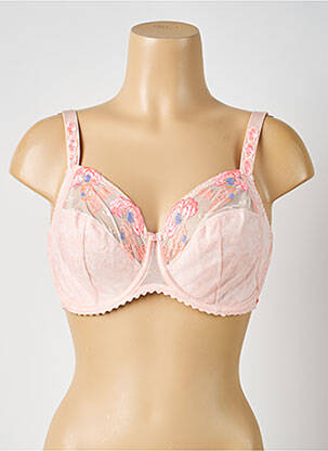 Soutien-gorge broderie haut soutien-gorge emboitant rose PRIMA DONNA femme