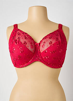 Soutien-gorge broderie haut soutien-gorge emboitant rouge PRIMADONNA femme
