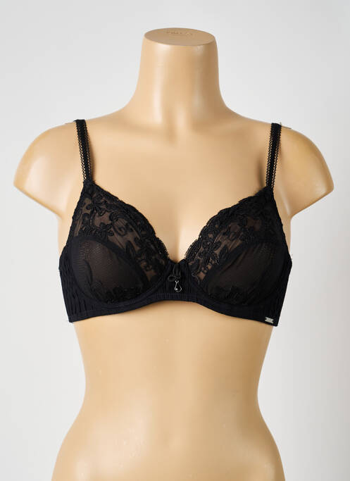 Soutien-gorge légère et transparente haut soutien-gorge emboitant noir MILLESIA femme