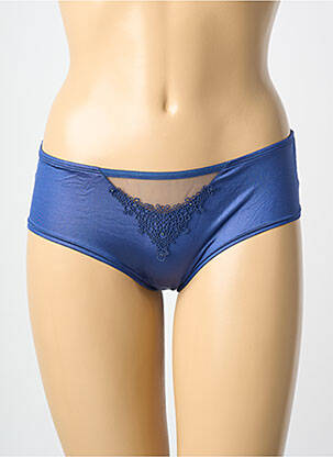 Shorty tissage satiné bleu MILLESIA femme