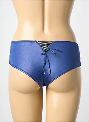Shorty tissage satiné bleu MILLESIA femme