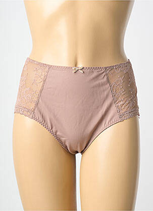 Culotte tissage satiné marron ROSA FAIA femme