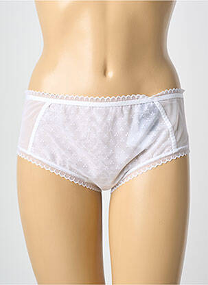 Culotte effet matière satinée blanc CHANTELLE femme