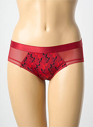 Shorty effet matière satinée rouge PASSIONATA femme